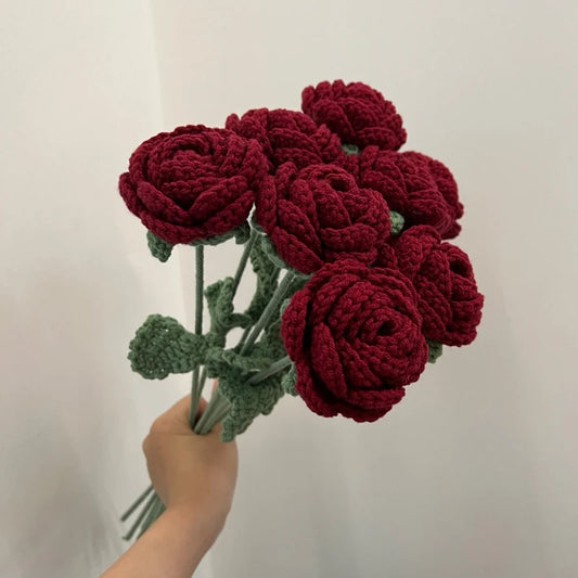 Whimsical Crochet Rose