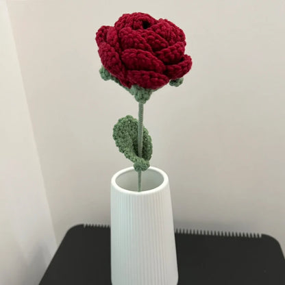 Whimsical Crochet Rose