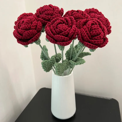 Whimsical Crochet Rose