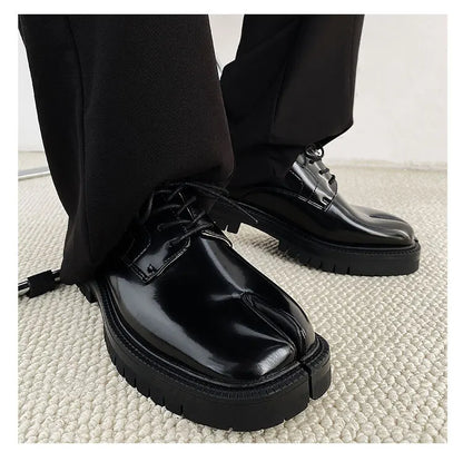 Leather Split Toe Loafers